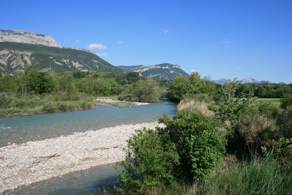 Rivière Drôme, route d'ausson, direction DIE